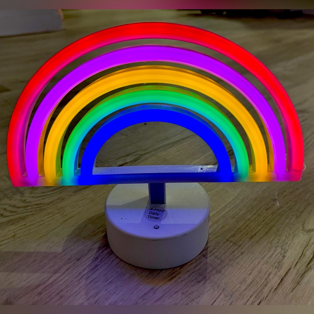 Neon Rainbow Desk Lamp